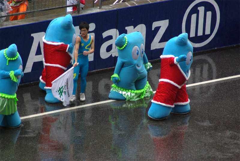 Illustration for article titled 2009 Chinese Grand Prix Gets Wet, Real Wet